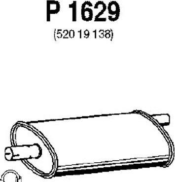 Fenno P1629 - Середній глушник вихлопних газів avtolavka.club