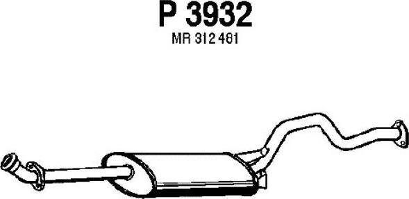 Fenno P3932 - Середній глушник вихлопних газів avtolavka.club