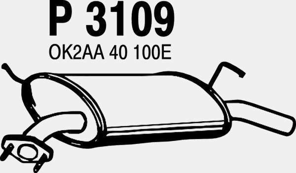Fenno P3109 - Глушник вихлопних газів кінцевий avtolavka.club