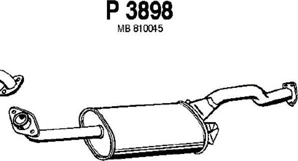 Fenno P3898 - Середній глушник вихлопних газів avtolavka.club