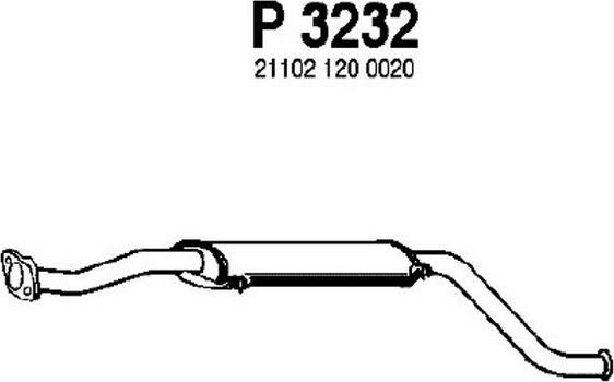 Fenno P3232 - Середній глушник вихлопних газів avtolavka.club