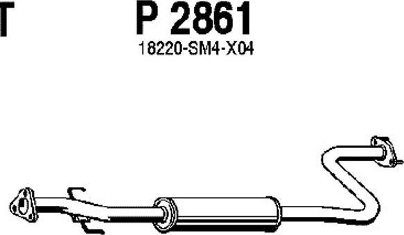 Fenno P2861 - Середній глушник вихлопних газів avtolavka.club