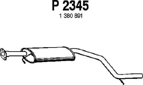 Fenno P2345 - Середній глушник вихлопних газів avtolavka.club