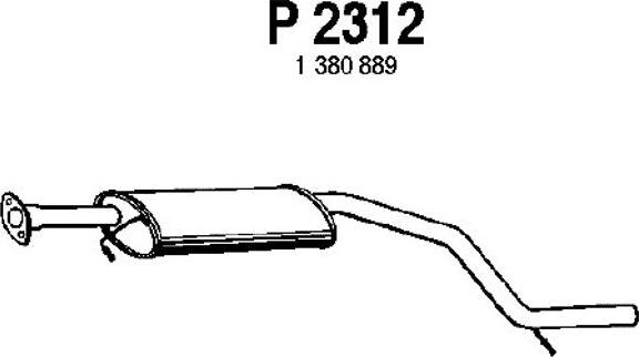 Fenno P2312 - Середній глушник вихлопних газів avtolavka.club
