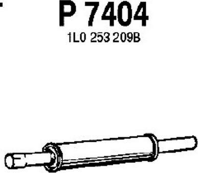 Fenno P7404 - Середній глушник вихлопних газів avtolavka.club