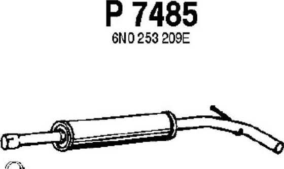 Fenno P7485 - Середній глушник вихлопних газів avtolavka.club