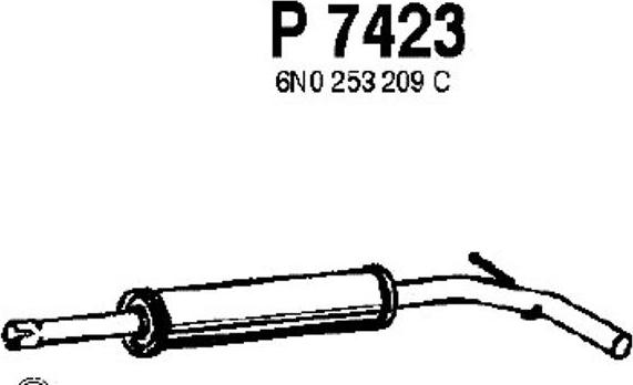 Fenno P7423 - Середній глушник вихлопних газів avtolavka.club