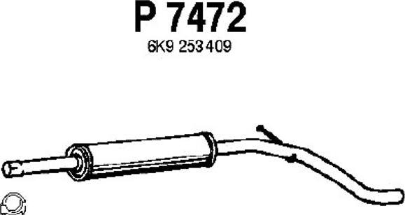 Fenno P7472 - Середній глушник вихлопних газів avtolavka.club