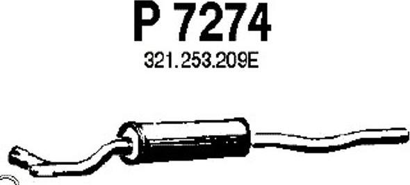 Fenno P7274 - Середній глушник вихлопних газів avtolavka.club