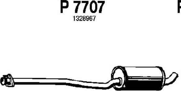 Fenno P7707 - Середній глушник вихлопних газів avtolavka.club