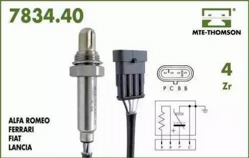 Fenno XL7834.40.097 - Лямбда-зонд, датчик кисню avtolavka.club