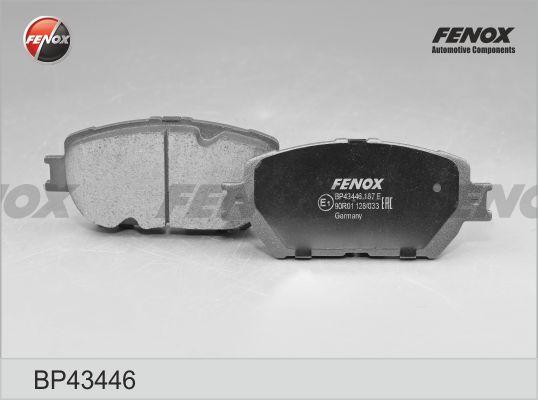 Fenox BP43446 - Гальмівні колодки, дискові гальма avtolavka.club