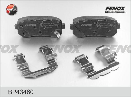 Fenox BP43460 - Гальмівні колодки, дискові гальма avtolavka.club