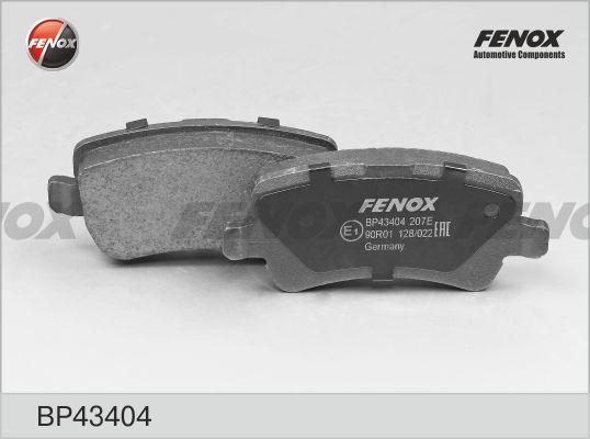 Fenox BP43404 - Гальмівні колодки, дискові гальма avtolavka.club