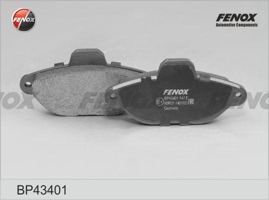 Fenox BP43401 - Гальмівні колодки, дискові гальма avtolavka.club