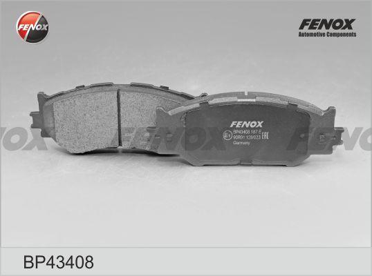 Fenox BP43408 - Гальмівні колодки, дискові гальма avtolavka.club