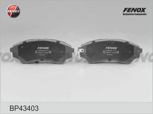 Fenox BP43403 - Гальмівні колодки, дискові гальма avtolavka.club