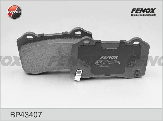 Fenox BP43407 - Гальмівні колодки, дискові гальма avtolavka.club