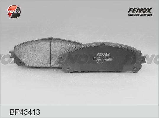 Fenox BP43413 - Гальмівні колодки, дискові гальма avtolavka.club