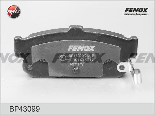 Fenox BP43099 - Гальмівні колодки, дискові гальма avtolavka.club