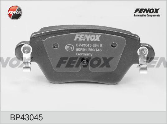 Fenox BP43045 - Гальмівні колодки, дискові гальма avtolavka.club