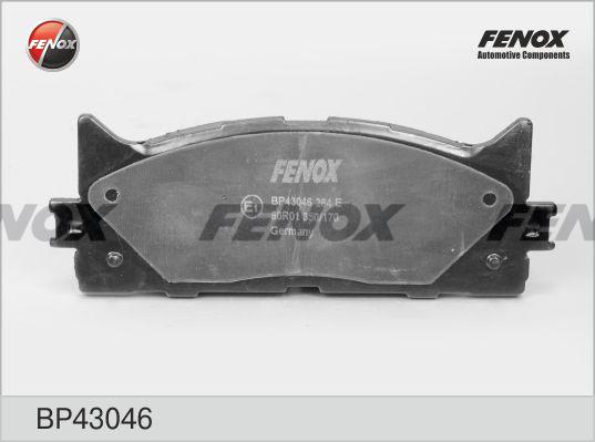 Fenox BP43046 - Гальмівні колодки, дискові гальма avtolavka.club