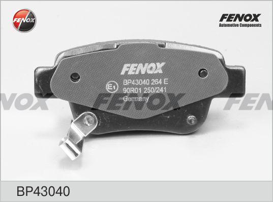 Fenox BP43040 - Гальмівні колодки, дискові гальма avtolavka.club