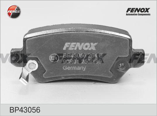 Fenox BP43056 - Гальмівні колодки, дискові гальма avtolavka.club