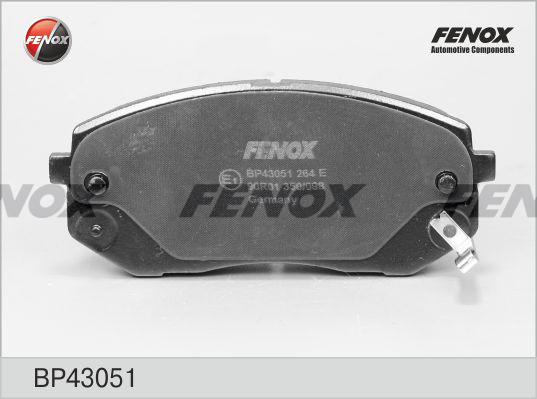 Fenox BP43051 - Гальмівні колодки, дискові гальма avtolavka.club