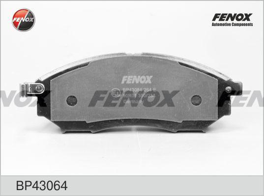 Fenox BP43064 - Гальмівні колодки, дискові гальма avtolavka.club