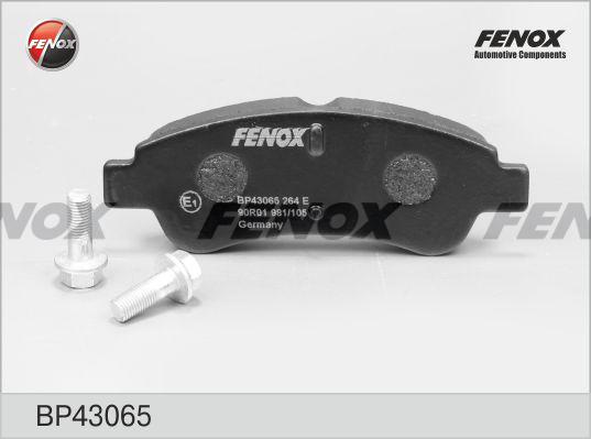 Fenox BP43065 - Гальмівні колодки, дискові гальма avtolavka.club