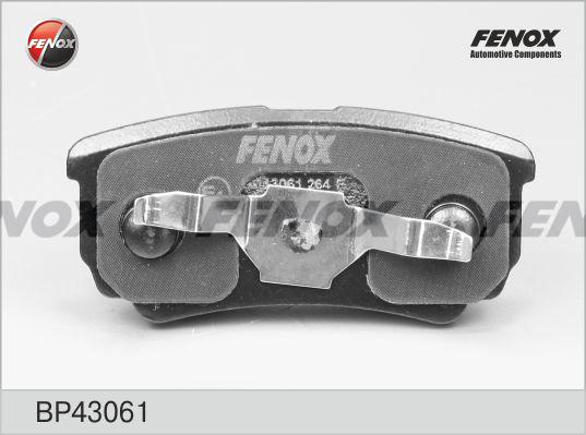 Fenox BP43061 - Гальмівні колодки, дискові гальма avtolavka.club