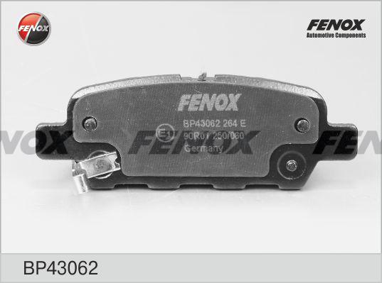 Fenox BP43062 - Гальмівні колодки, дискові гальма avtolavka.club