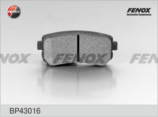 Fenox BP43016 - Гальмівні колодки, дискові гальма avtolavka.club