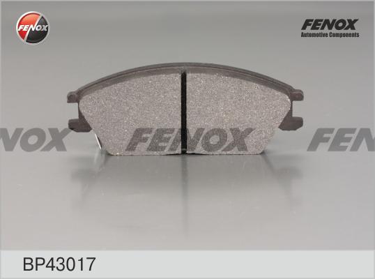 Fenox BP43017 - Гальмівні колодки, дискові гальма avtolavka.club