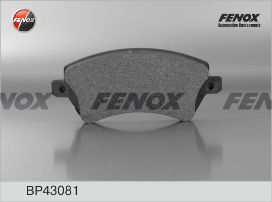 Fenox BP43081 - Гальмівні колодки, дискові гальма avtolavka.club