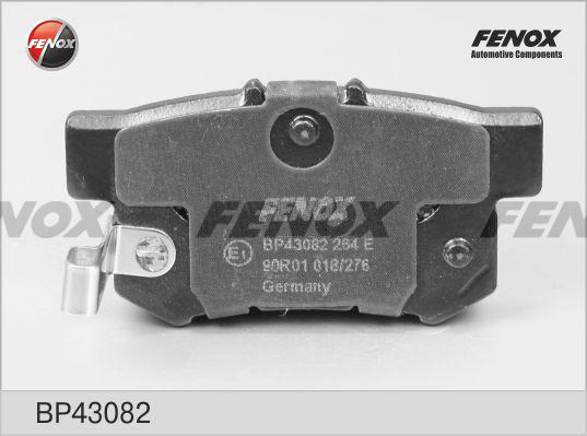 Fenox BP43082 - Гальмівні колодки, дискові гальма avtolavka.club