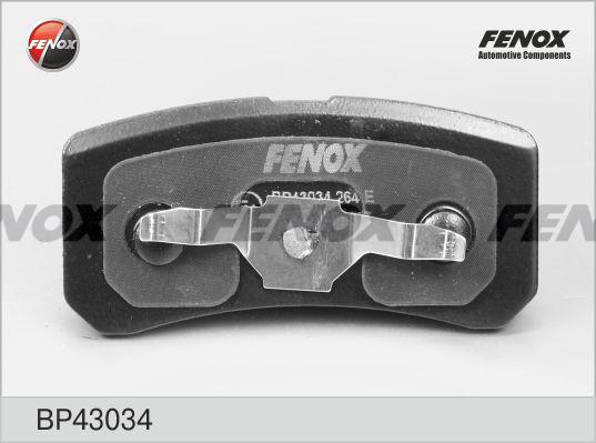 Fenox BP43034 - Гальмівні колодки, дискові гальма avtolavka.club