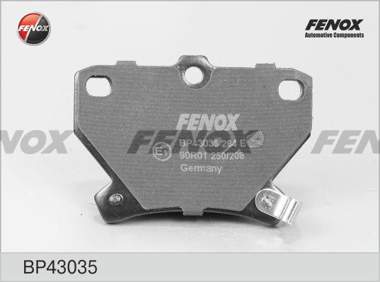 Fenox BP43035 - Гальмівні колодки, дискові гальма avtolavka.club