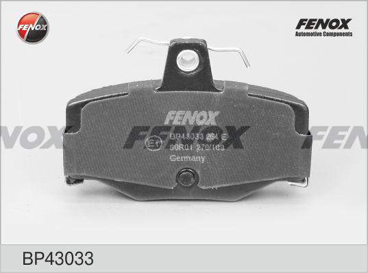 Fenox BP43033 - Гальмівні колодки, дискові гальма avtolavka.club