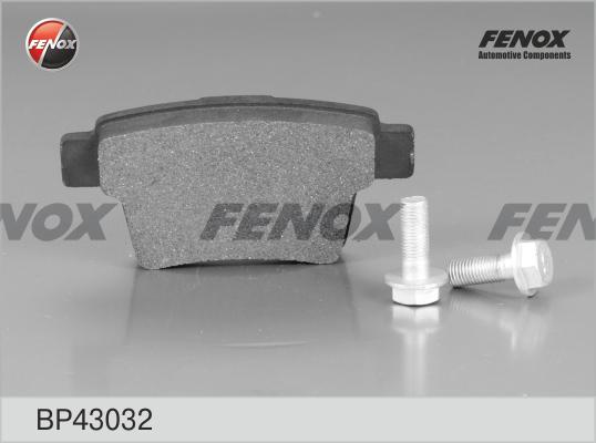 Fenox BP43032 - Гальмівні колодки, дискові гальма avtolavka.club