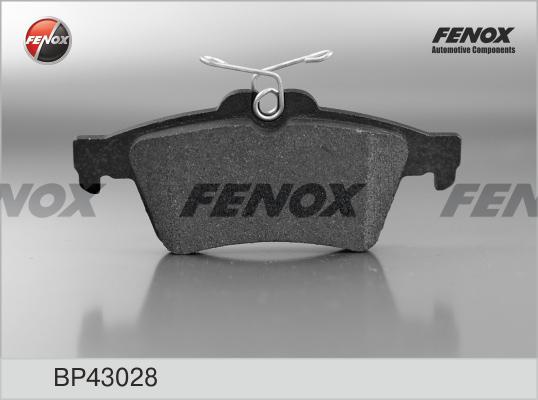 Fenox BP43028 - Гальмівні колодки, дискові гальма avtolavka.club