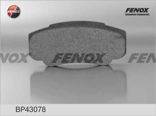 Fenox BP43078 - Гальмівні колодки, дискові гальма avtolavka.club