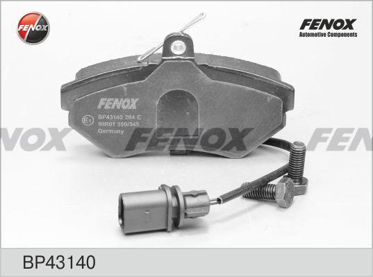 Fenox BP43140 - Гальмівні колодки, дискові гальма avtolavka.club