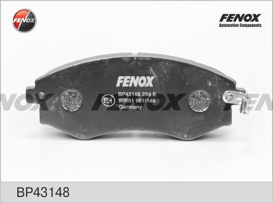 Fenox BP43148 - Гальмівні колодки, дискові гальма avtolavka.club