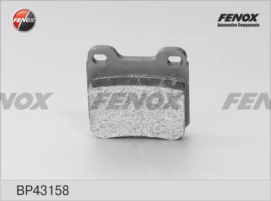 Fenox BP43158 - Гальмівні колодки, дискові гальма avtolavka.club