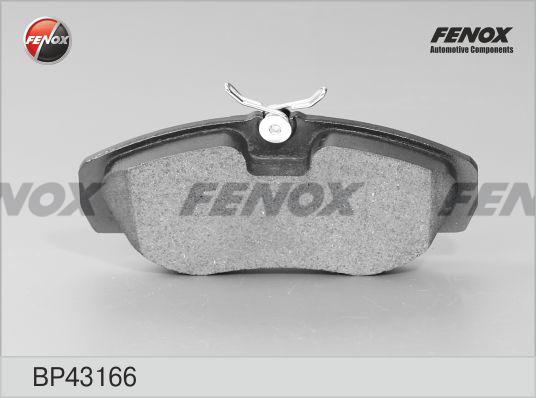 Fenox BP43166 - Гальмівні колодки, дискові гальма avtolavka.club