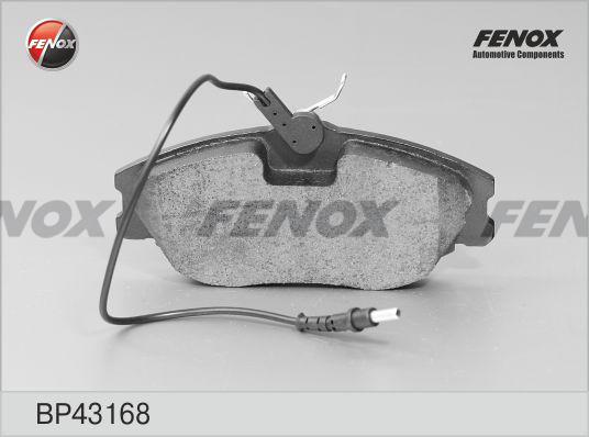 Fenox BP43168 - Гальмівні колодки, дискові гальма avtolavka.club
