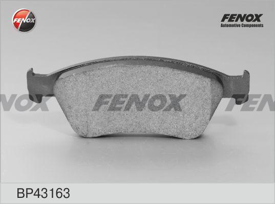 Fenox BP43163 - Гальмівні колодки, дискові гальма avtolavka.club