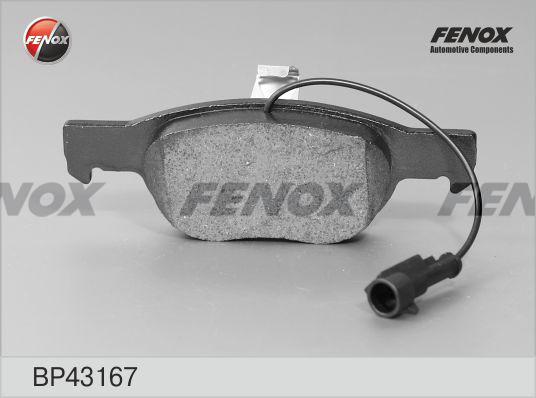 Fenox BP43167 - Гальмівні колодки, дискові гальма avtolavka.club